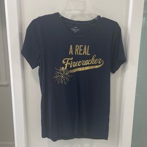 J Crew Firecracker tee size M NWOT